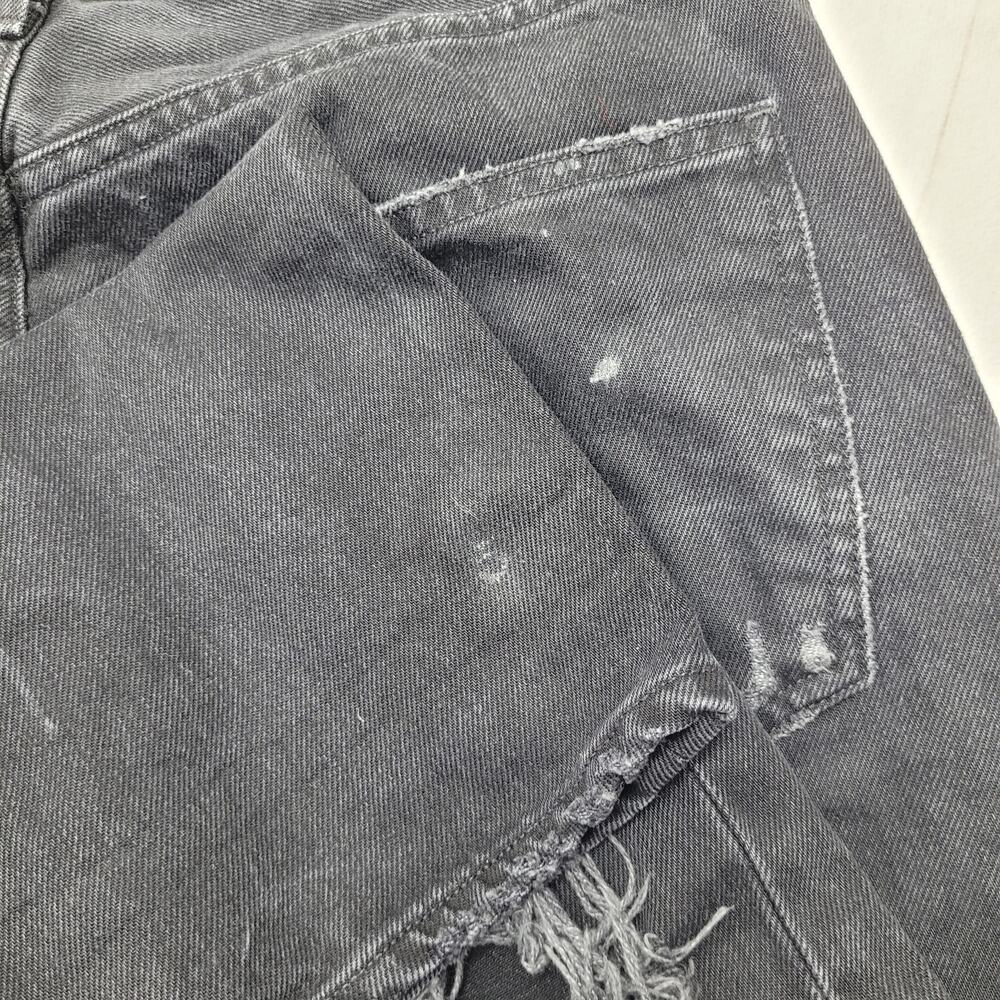 Agolde 90s midrise loose fit black jeans ripped distressed audio - Picture 12 of 12